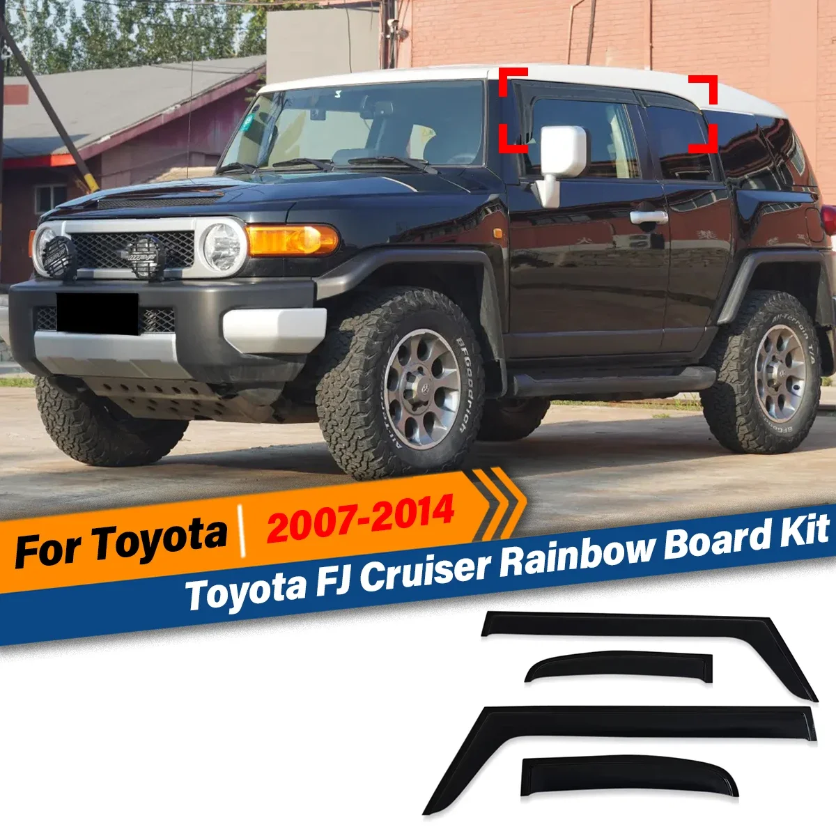 For Toyota FJ Cruiser 2007 2008 2009 2010 2011 2012 2013 2014 Rainproof Board Sun Rain Guards Auto Visors Proof Windows Eyebrows
For Toyota FJ Cruiser 2007 2008 2009 2010 2011 2012 2013 2014 Rainproof Board Sun Rain Guards Auto Visors Proof Windows Eyebrows