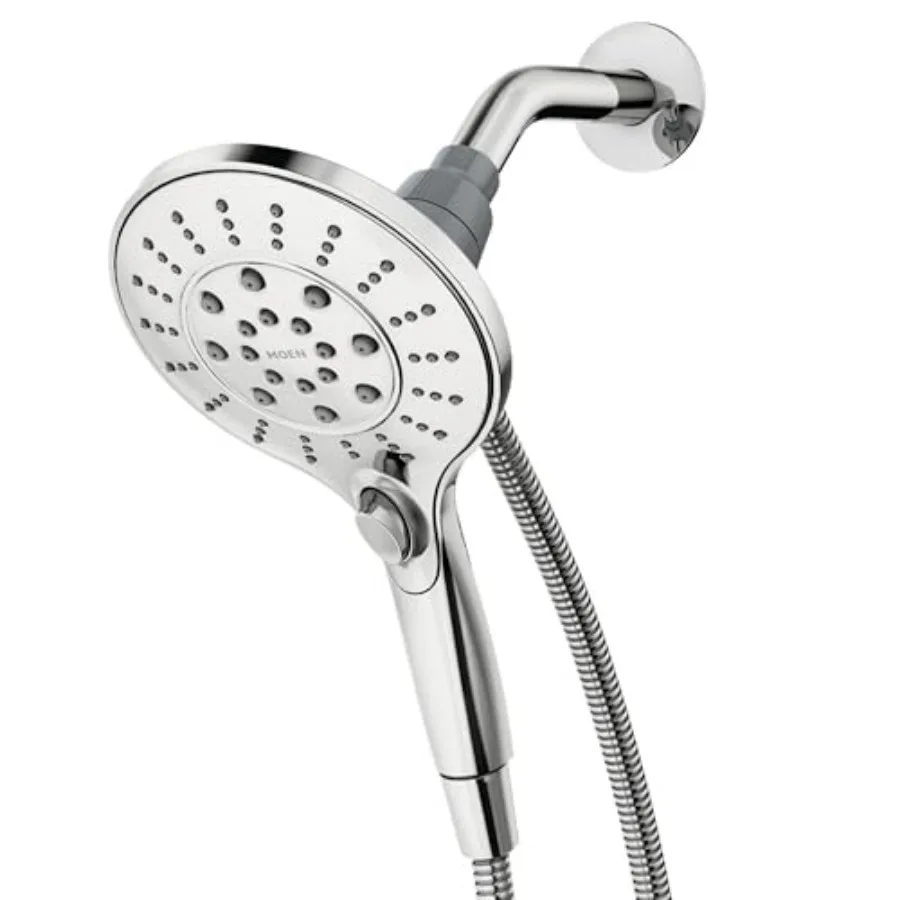 Engage Chrome Magnetix Six-Function 5.5-Inch Wide Handheld Shower Head with Hose and Magnetic Docking System, 26112
Engage Chrome Magnetix Six-Function 5.5-Inch Wide Handheld Shower Head with Hose and Magnetic Docking System, 26112