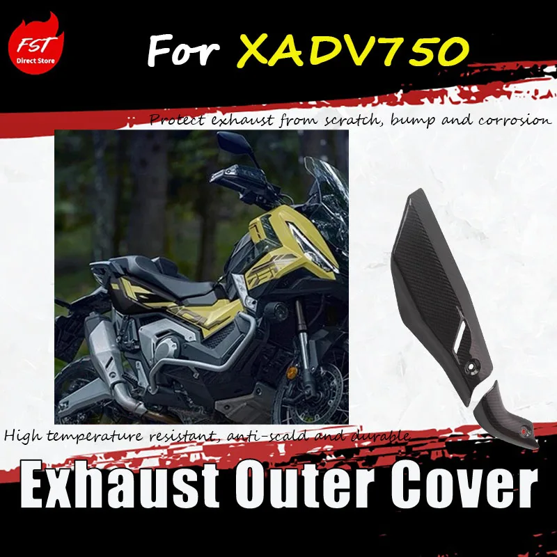 For XADV750 modified accessory exhaust pipe true carbon fiber anti-scald cover protection cover insulation plate outer cover
For XADV750 modified accessory exhaust pipe true carbon fiber anti-scald cover protection cover insulation plate outer cover