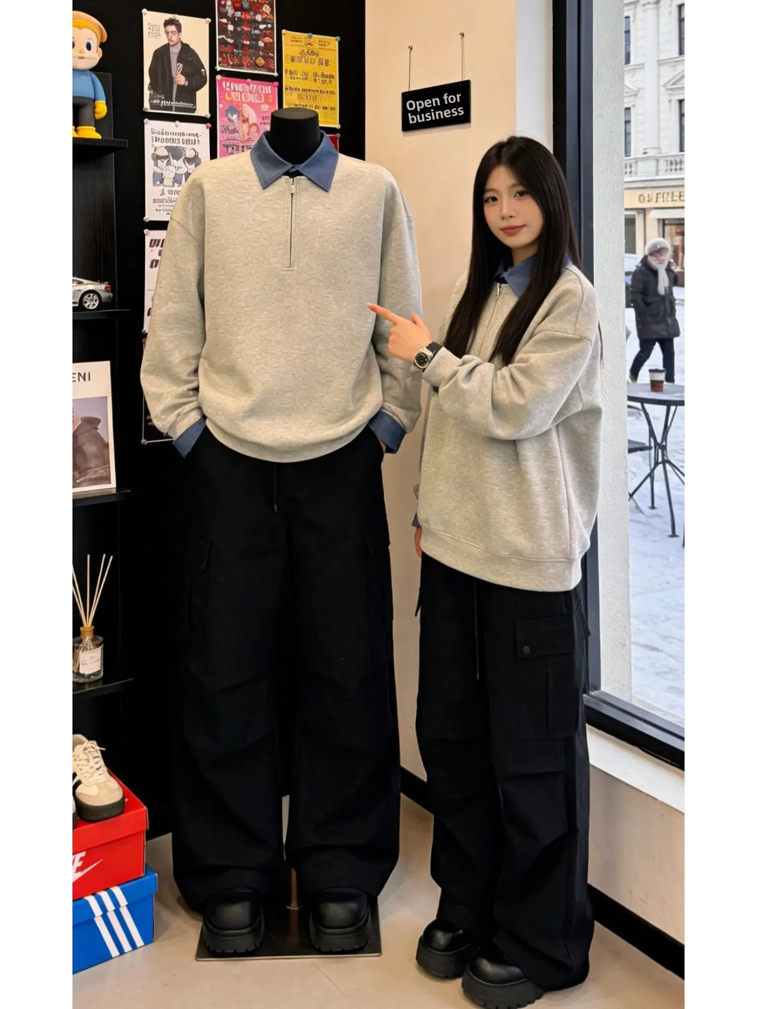 American Retro Color Blo Collar Sweatirt Men's Autumn Winter Cleanfit High nce f Zip irt Casual Sle
American Retro Color Blo Collar Sweatirt Men's Autumn Winter Cleanfit High nce f Zip irt Casual Sle