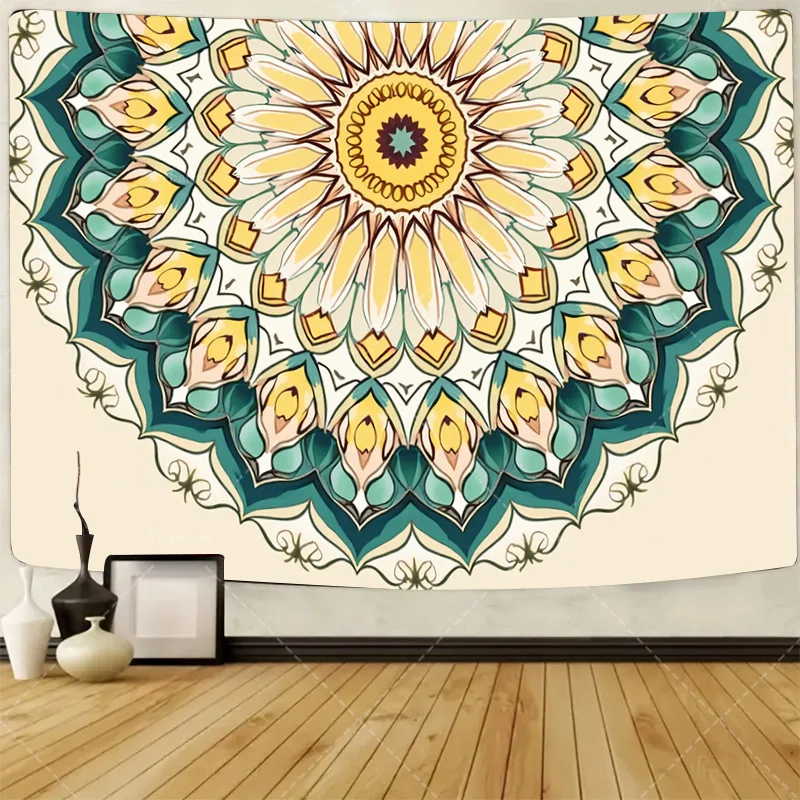 1pc Wall Tapestry Boho Mandala Tapestry for Wall Decor, Bohemian Floral Art Hanging for Bedroom 
1pc Wall Tapestry Boho Mandala Tapestry for Wall Decor, Bohemian Floral Art Hanging for Bedroom