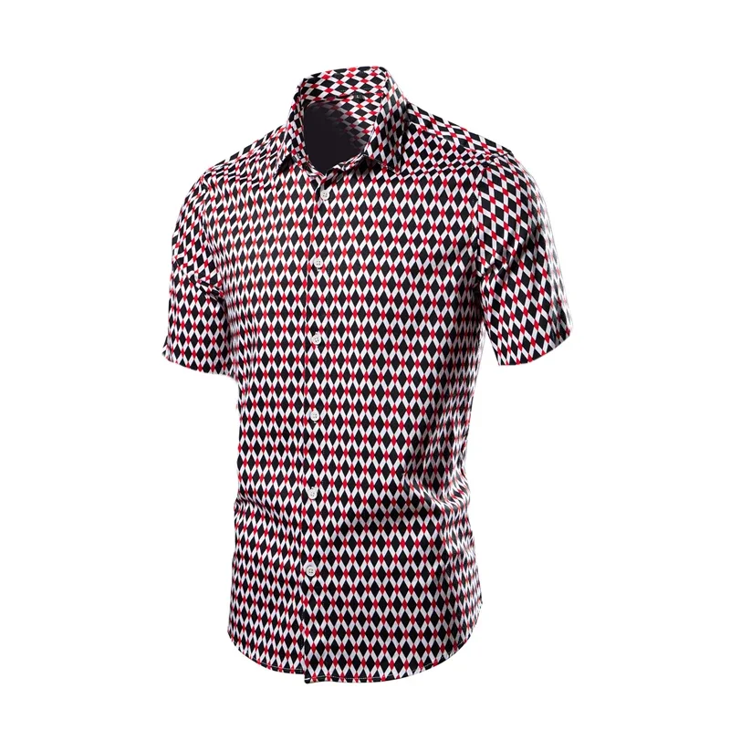 European and American Minimalist Multi-color Printed Shirt, Men's Spring and Summer New Trend Versatile Slim Fit Short Sleeves
European and American Minimalist Multi-color Printed Shirt, Men's Spring and Summer New Trend Versatile Slim Fit Short Sleeves