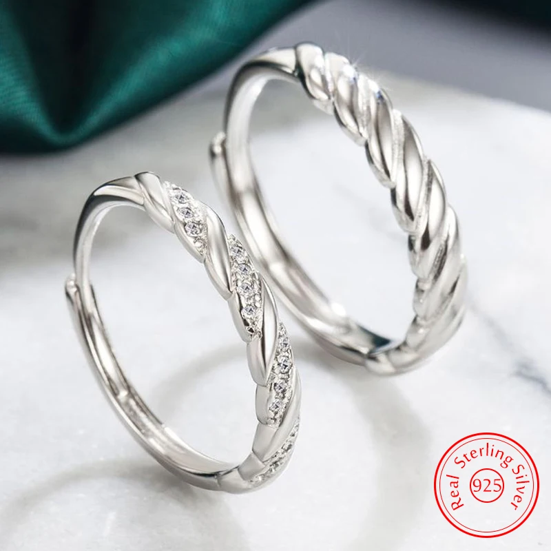 High Quality Men's 925 Sterling Silver Jewelry Fashion Spiral Crystal Zircon Couple Ring For Women XY0315
High Quality Men's 925 Sterling Silver Jewelry Fashion Spiral Crystal Zircon Couple Ring For Women XY0315