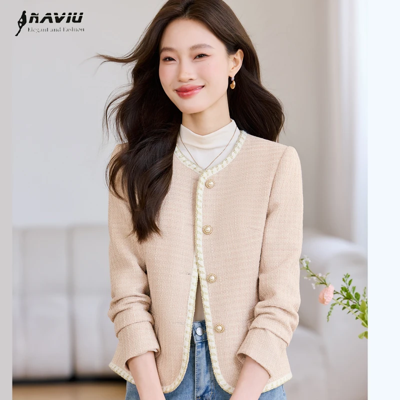 NAVIU New for Women Blazer Elegant Commuting Office Fashion Casual Long Sleeve Slim Single Breasted Jacket Office Ladies Coat
NAVIU New for Women Blazer Elegant Commuting Office Fashion Casual Long Sleeve Slim Single Breasted Jacket Office Ladies Coat