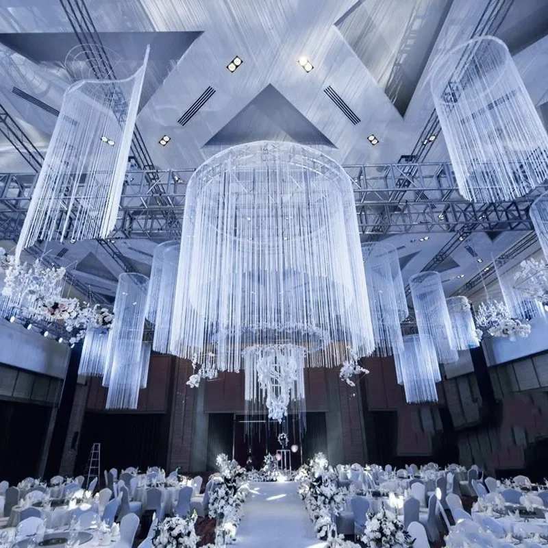 Fashion Wedding Props Wedding Line Curtain Metal Round Wreath Hanging Ring Line Curtain Ceiling Decoration Home Decoration
Fashion Wedding Props Wedding Line Curtain Metal Round Wreath Hanging Ring Line Curtain Ceiling Decoration Home Decoration