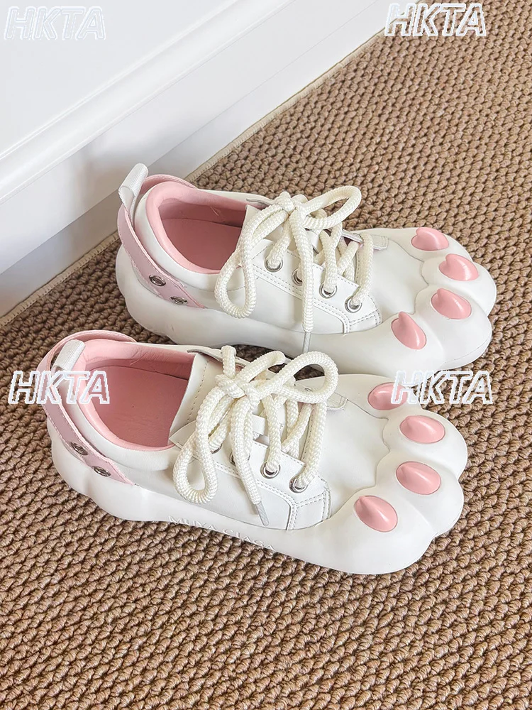 Sweet Autumn 2025 New Cute Cartoon Lace Up Shoes Women Thick Soles Heightening Casual Versatile Big Head Lolita Shoes Girls
Sweet Autumn 2025 New Cute Cartoon Lace Up Shoes Women Thick Soles Heightening Casual Versatile Big Head Lolita Shoes Girls