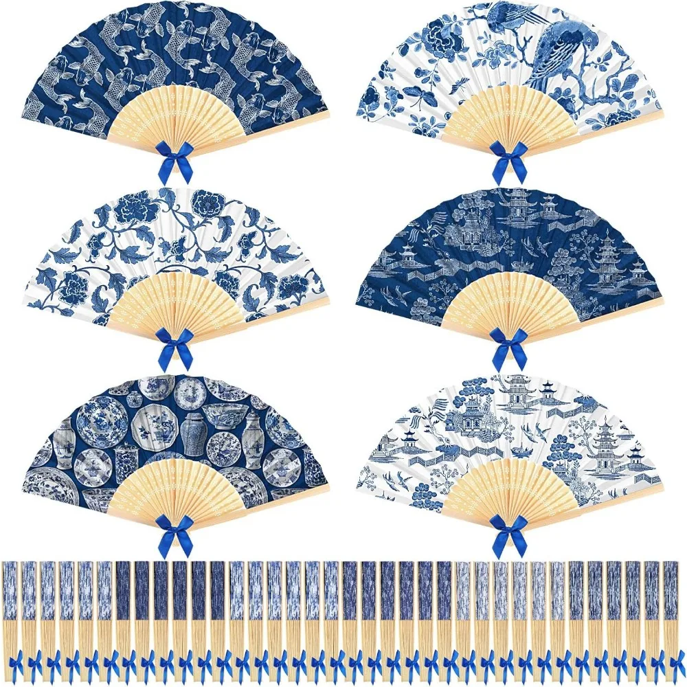 Blue and White Folding Fans Bulk 36 Pack Retro Floral Paper Hand Fans for Wall Decor Wedding Favor Tea Party
Blue and White Folding Fans Bulk 36 Pack Retro Floral Paper Hand Fans for Wall Decor Wedding Favor Tea Party