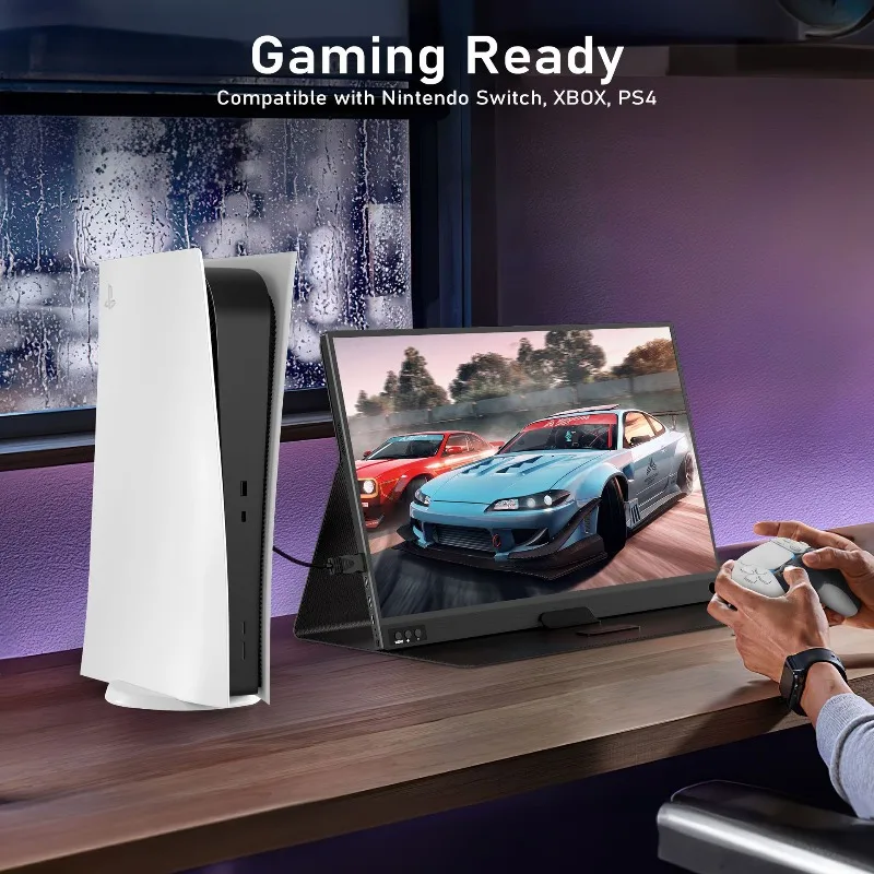 16,1-дюймовый портативный монитор-переключатель/PS5 для мобильных игр, офиса, ноутбука, прямой соединитель, внешний вторичный экран
16,1-дюймовый портативный монитор-переключатель/PS5 для мобильных игр, офиса, ноутбука, прямой соединитель, внешний вторичный экран