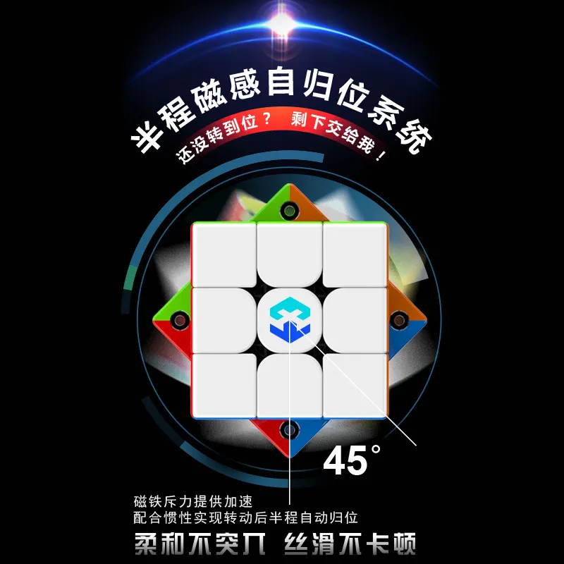 MORETRY 3x3 CUBE X3 Single Double Three Magnetic Magic Cube Puzzle Toy
MORETRY 3x3 CUBE X3 Single Double Three Magnetic Magic Cube Puzzle Toy