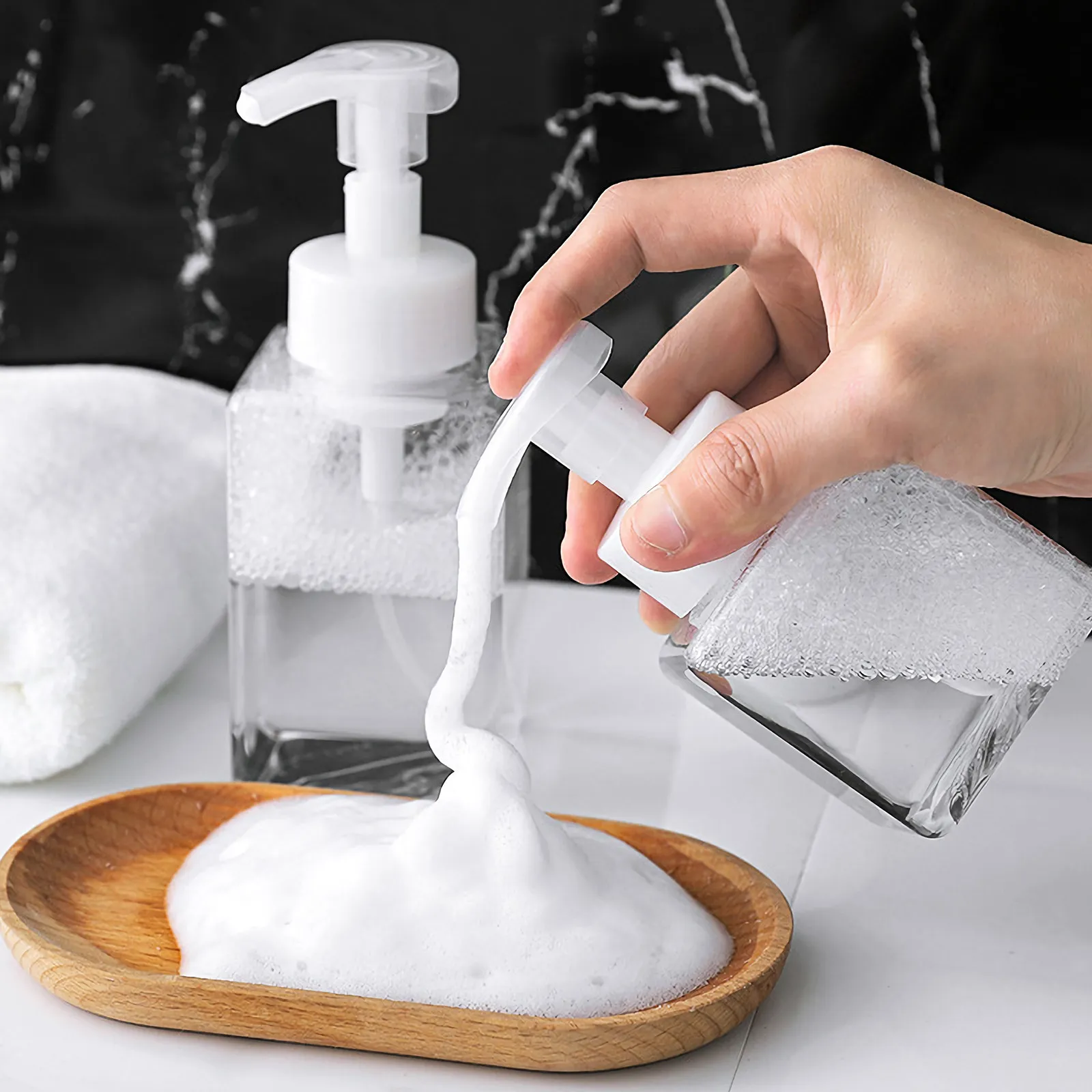 2Pcs Travel Foamed Bottles White Reusable Plastic Lotion Shampoo Containers Portable Sub Bottles for Facial Bath Gel Packing
2Pcs Travel Foamed Bottles White Reusable Plastic Lotion Shampoo Containers Portable Sub Bottles for Facial Bath Gel Packing