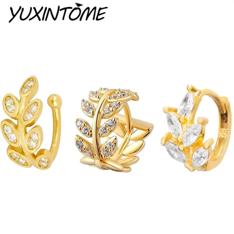 925 Sterling Silver Needle Fashion Small Fresh Multi-leaf Micropaved Zircon Ear Clip Earrings Women's Wedding Jewelry Earrings
925 Sterling Silver Needle Fashion Small Fresh Multi-leaf Micropaved Zircon Ear Clip Earrings Women's Wedding Jewelry Earrings