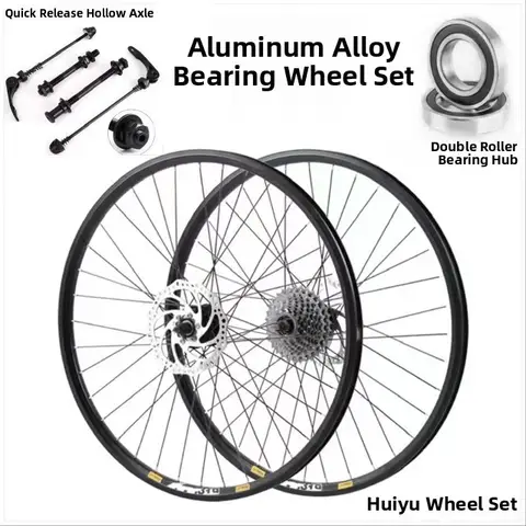 Mountain Bike Wheel Set 24 Inch 26 Inch 27.5 Inch 29 Inch Disc Brake Aluminum Freehub Spinner Fly Bike Riding Equipment Parts