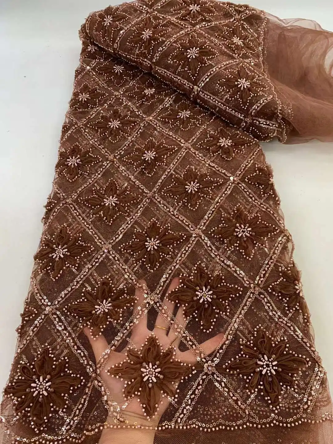 2024 African Lace Fabric Tulle Net Beaded Lace High Quality Nigeria Sequin Fabrics For Wedding Evening Dress Sewing Zx
2024 African Lace Fabric Tulle Net Beaded Lace High Quality Nigeria Sequin Fabrics For Wedding Evening Dress Sewing Zx