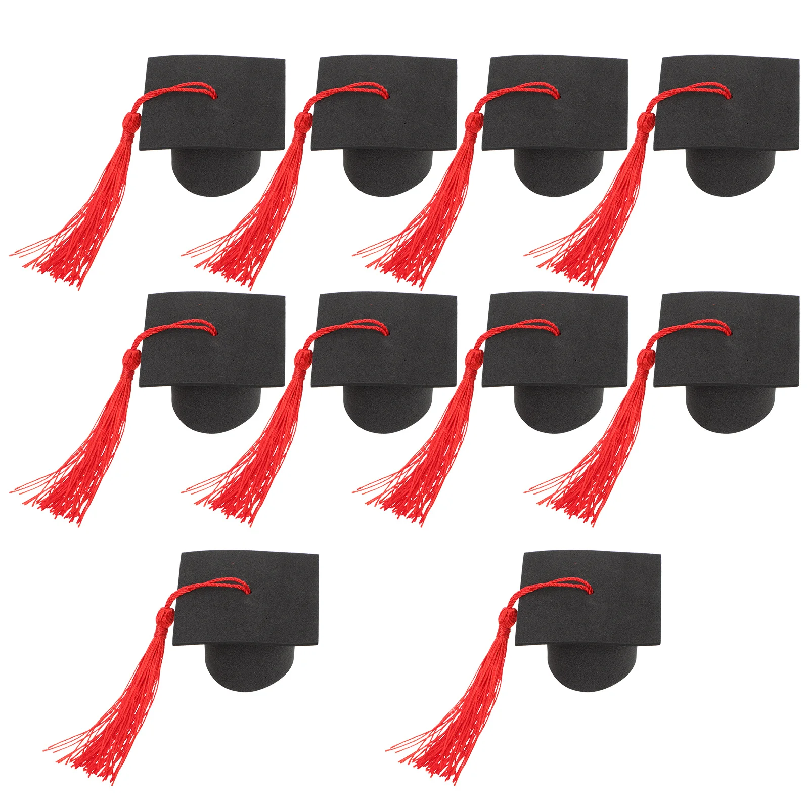 10 Pcs Graduation Caps Decorations Red Tassel Mini Cake Toppers Dessert Decorations Bachelor Hat Party Supplies Safe Design
10 Pcs Graduation Caps Decorations Red Tassel Mini Cake Toppers Dessert Decorations Bachelor Hat Party Supplies Safe Design