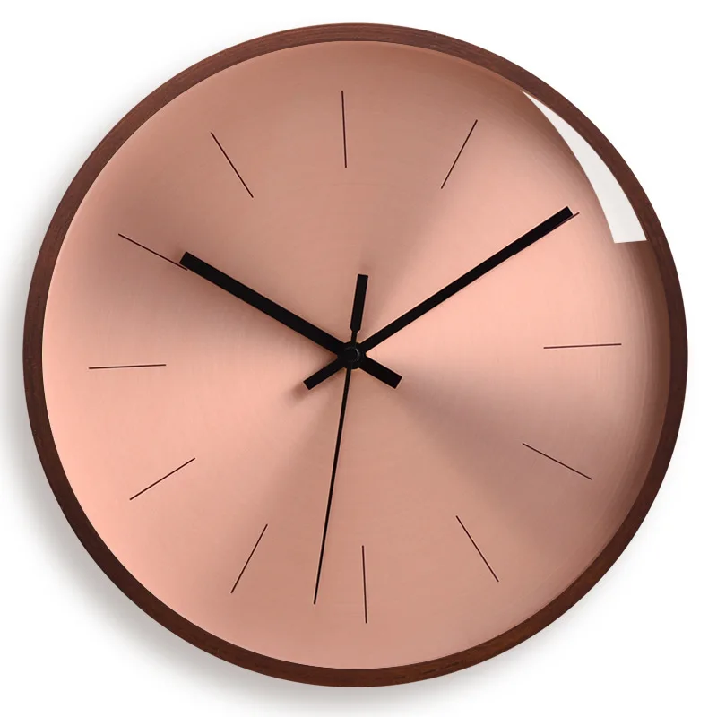 European-Style Wood Wall Clock Metal Rose Gold Modern Luxury Clocks Wall Home Decor Silent Bedroom Relogio De Parede Gift FZ882
European-Style Wood Wall Clock Metal Rose Gold Modern Luxury Clocks Wall Home Decor Silent Bedroom Relogio De Parede Gift FZ882