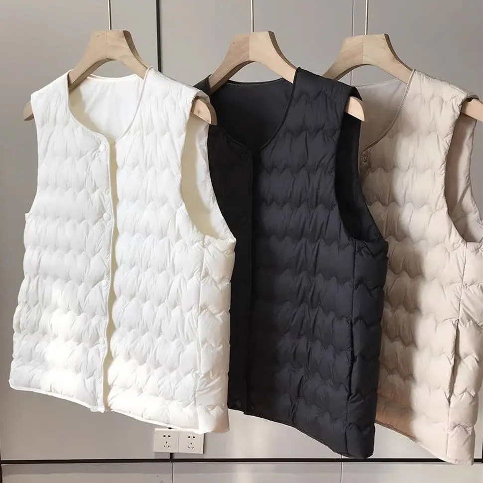 Lightweight down Cotton Vest Jaet round Ne Svel Warm Top Faionable New Arrival Autumn Winter Women's Vest
Lightweight down Cotton Vest Jaet round Ne Svel Warm Top Faionable New Arrival Autumn Winter Women's Vest