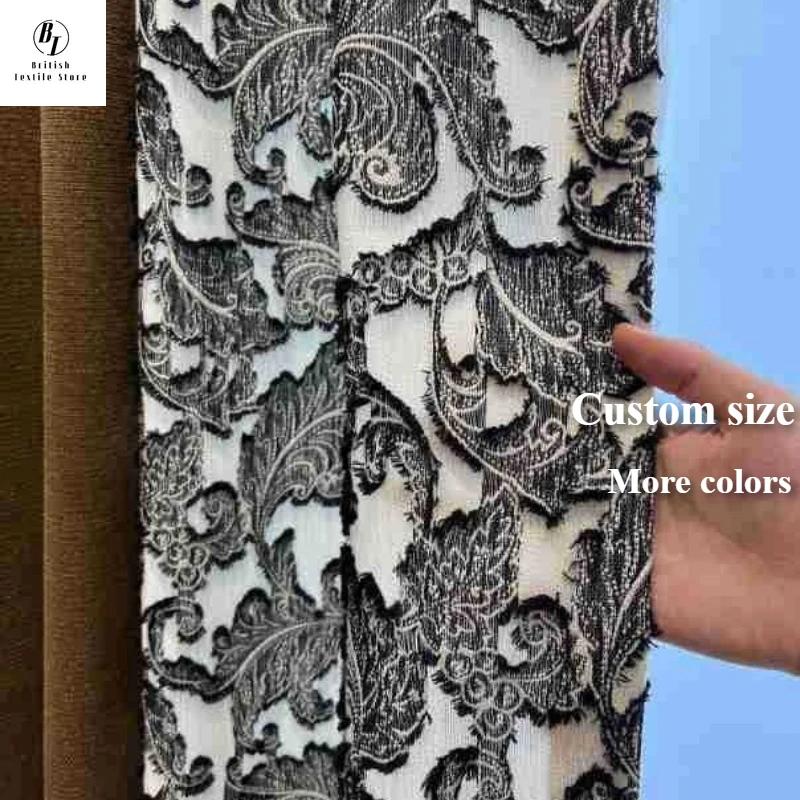 Chinese National Style Flower Craft Chenille Jacquard Embroidery Curtains for Living Room Bedroom Dining Custom size White Tulle
Chinese National Style Flower Craft Chenille Jacquard Embroidery Curtains for Living Room Bedroom Dining Custom size White Tulle