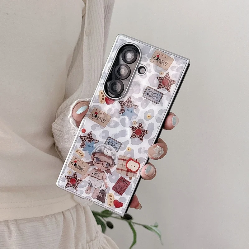 Kawaii Cartoon Girl Leopard Print Phone Cover For Samsung Galaxy Z Fold 7 6 5 ZFold5 ZFold6 Back Cover Cute Protective Cases Fun
Kawaii Cartoon Girl Leopard Print Phone Cover For Samsung Galaxy Z Fold 7 6 5 ZFold5 ZFold6 Back Cover Cute Protective Cases Fun