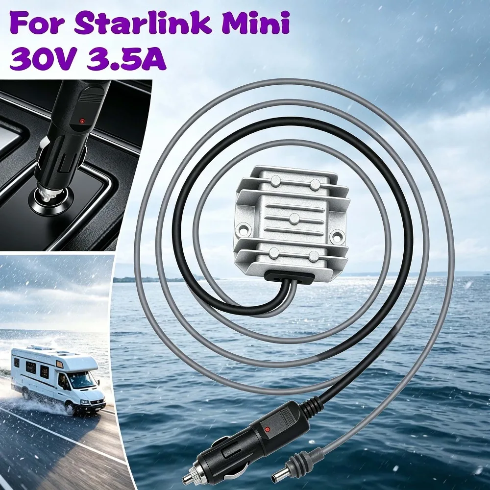 Step Up Converter For Starlink Mini 12V/24 to 30V 3.5A w/ Cigarette Lighter Plug
Step Up Converter For Starlink Mini 12V/24 to 30V 3.5A w/ Cigarette Lighter Plug