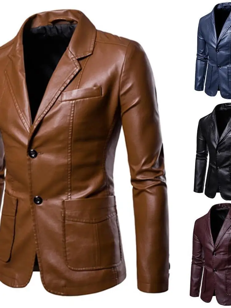 Men's Slim Fit Collar PU Leather Jaet Long Sve Casual Sle Youth Autumn Outerwear Faionable Simplici Design
Men's Slim Fit Collar PU Leather Jaet Long Sve Casual Sle Youth Autumn Outerwear Faionable Simplici Design