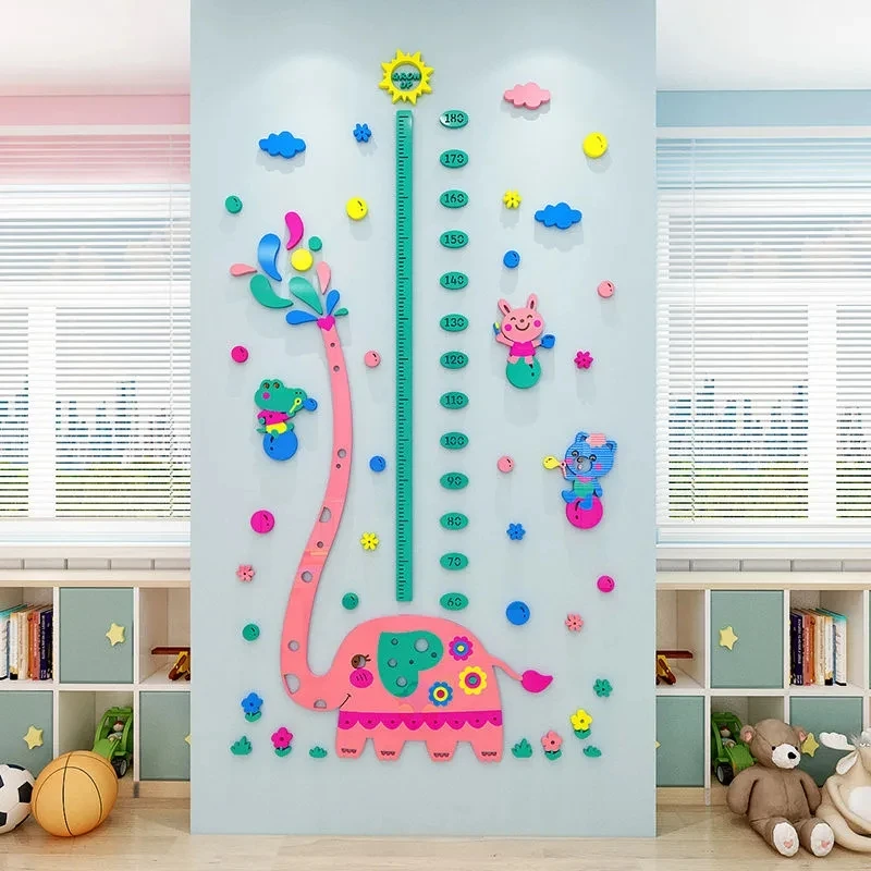 Cartoon Animal Height Sticker 3D Stereo Acrylic Wall Sticker Children's Room Kindergarten Baby Height Measurement Wall Sticker
Cartoon Animal Height Sticker 3D Stereo Acrylic Wall Sticker Children's Room Kindergarten Baby Height Measurement Wall Sticker