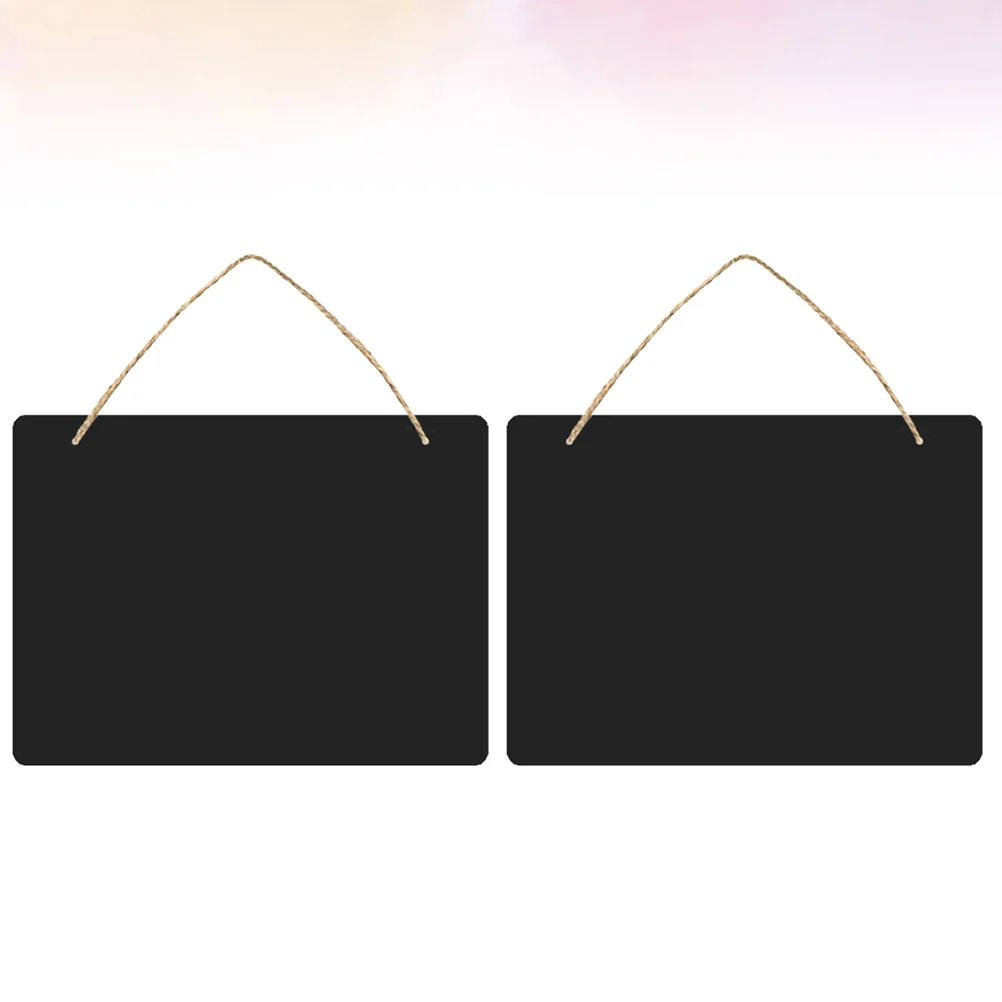 2Pcs Double-Sided Blackboard Hanging Message Board Home Wall Decor Pendant Sign Hanging Blackboard Message Board 
2Pcs Double-Sided Blackboard Hanging Message Board Home Wall Decor Pendant Sign Hanging Blackboard Message Board