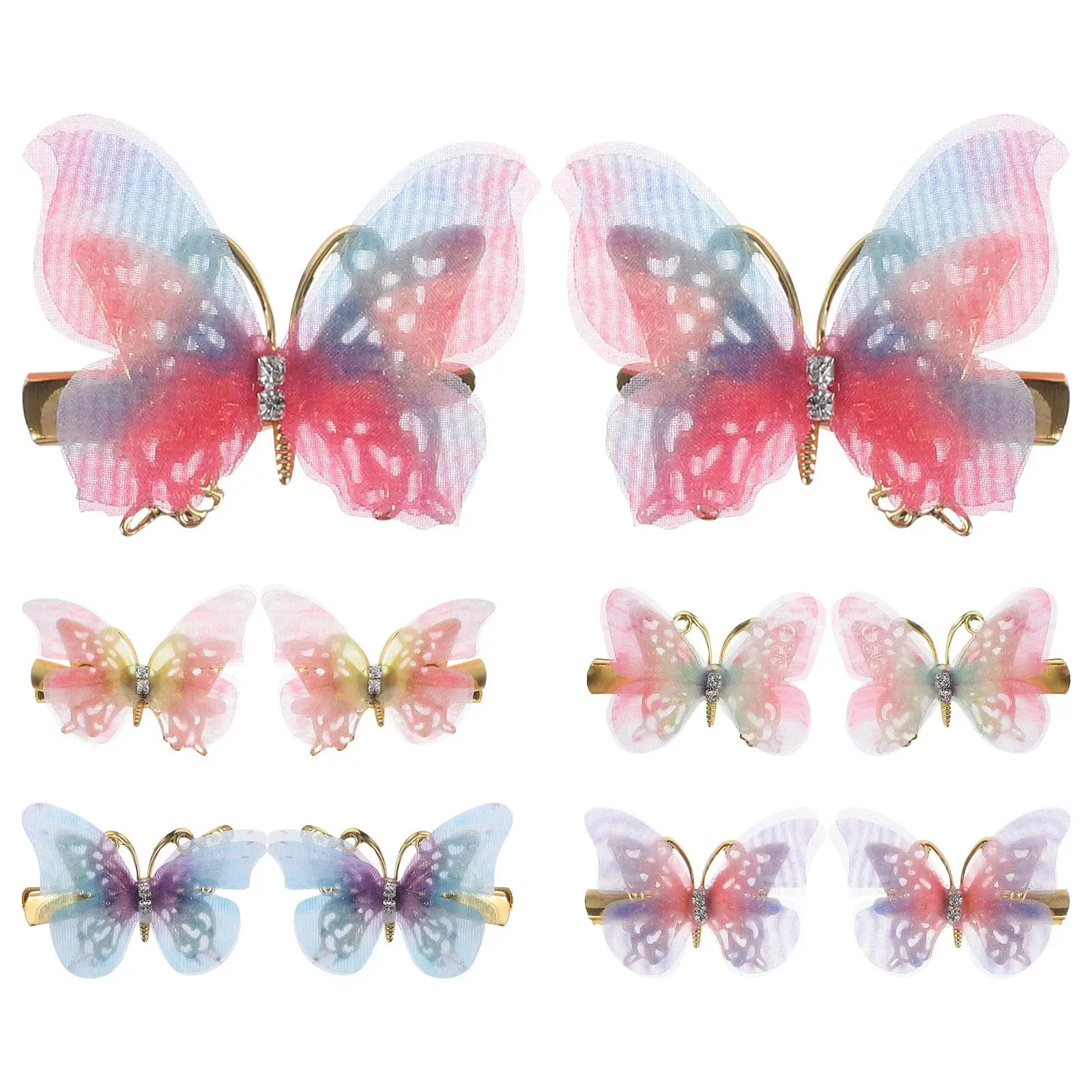 10 Pcs Clips Colorful Pins Butterfly Hair Clips Girls Accessories Hairpin Decoration Thin Hair Women Child Toddler
10 Pcs Clips Colorful Pins Butterfly Hair Clips Girls Accessories Hairpin Decoration Thin Hair Women Child Toddler