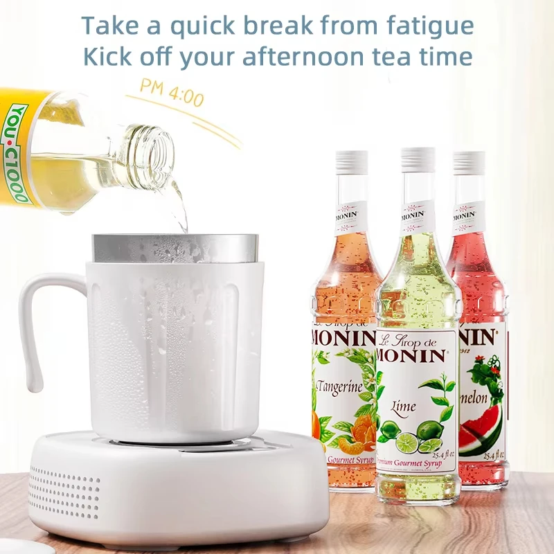 Электрический охлаждающий стакан 2 в 1, нагреватель, чашка для кофе, молока, банки с быстрым нагревом и охлаждением, подогреватель кружки, держатель для напитков
Электрический охлаждающий стакан 2 в 1, нагреватель, чашка для кофе, молока, банки с быстрым нагревом и охлаждением, подогреватель кружки, держатель для напитков