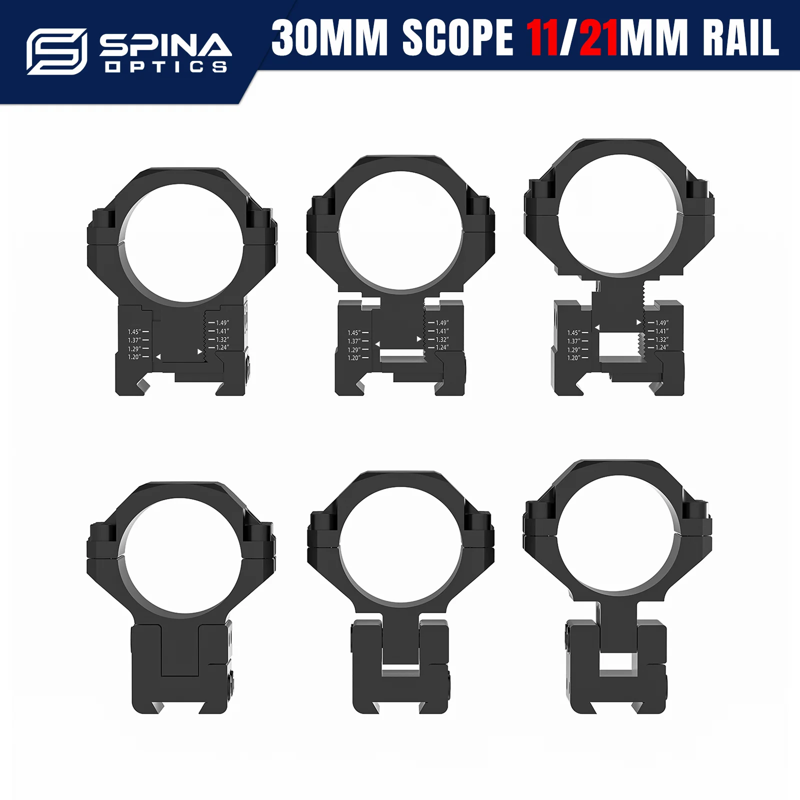 SPINA OPTICS Кронштейны для прицела 30мм, регулируемые по высоте и углу места, Пикатинни/ласточкин хвост, охотничьи аксессуары для винтовок .308, 5.56, 22LR и др.
SPINA OPTICS Кронштейны для прицела 30мм, регулируемые по высоте и углу места, Пикатинни/ласточкин хвост, охотничьи аксессуары для винтовок .308, 5.56, 22LR и др.