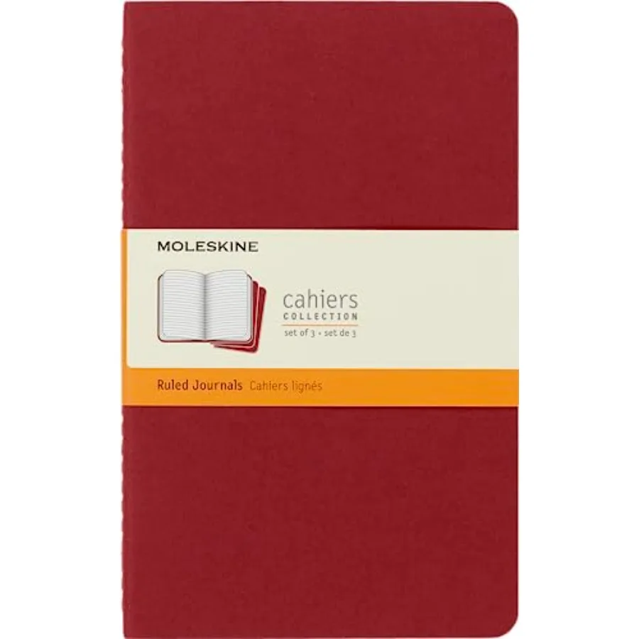 Cahier Journal, Soft Cover, Large 5" x 8.25" Ruled/Lined, Black, 80 Pages (Set of 3)
Cahier Journal, Soft Cover, Large 5" x 8.25" Ruled/Lined, Black, 80 Pages (Set of 3)