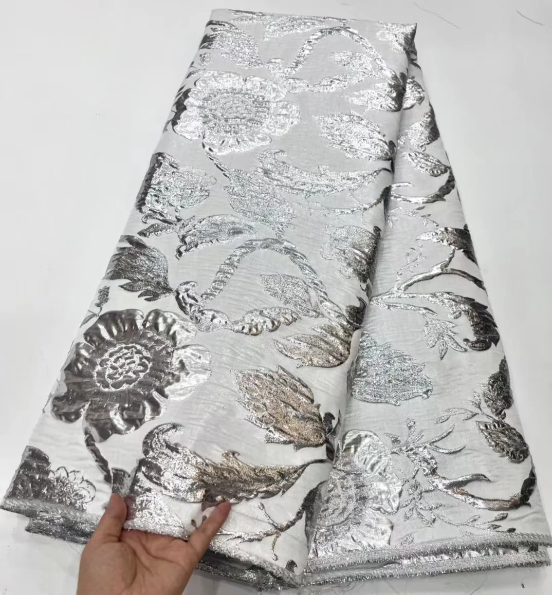 Latest Jacquard Net Fabric Nigerian Brocade Lace African Tulle Organza Lace for Women Wedding Dress Party H5679
Latest Jacquard Net Fabric Nigerian Brocade Lace African Tulle Organza Lace for Women Wedding Dress Party H5679
