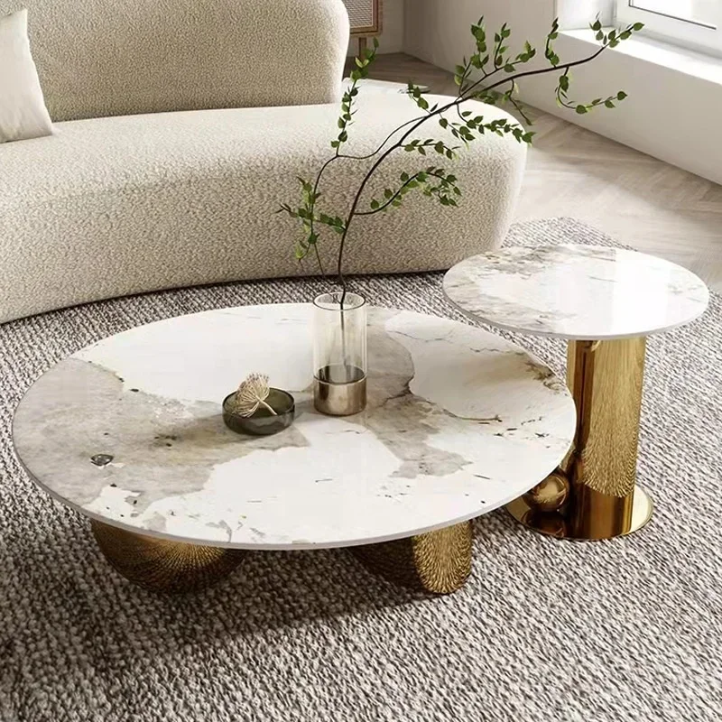 for luxury stainless steel base stone top round coffee table and side table combination for living room sofa center table
for luxury stainless steel base stone top round coffee table and side table combination for living room sofa center table