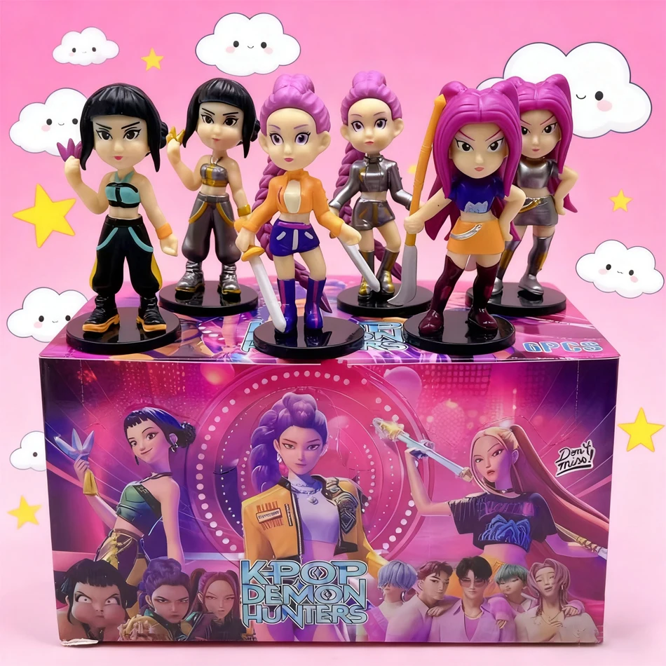 New 8pcs anime Kpop demon hunter Q-version action toy doll Derpys Tiger Rumi Mira Zoey Sussy doll decoration model series toys
New 8pcs anime Kpop demon hunter Q-version action toy doll Derpys Tiger Rumi Mira Zoey Sussy doll decoration model series toys