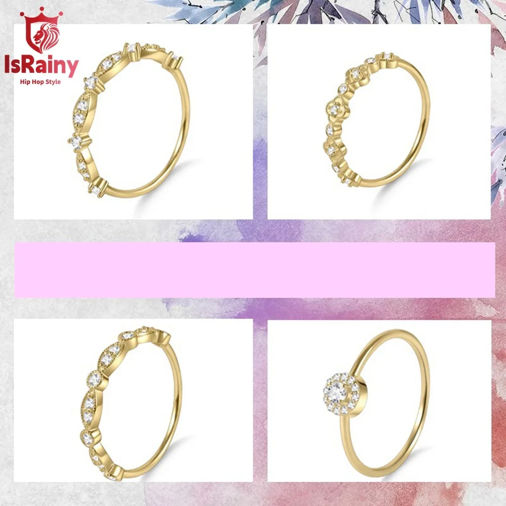 IsRainy Sparkling All Moissanite Diamonds Wedding Rings S925 Sterling Silver 18K Gold Plated for Women Fine Jewelry Party Gifts
IsRainy Sparkling All Moissanite Diamonds Wedding Rings S925 Sterling Silver 18K Gold Plated for Women Fine Jewelry Party Gifts