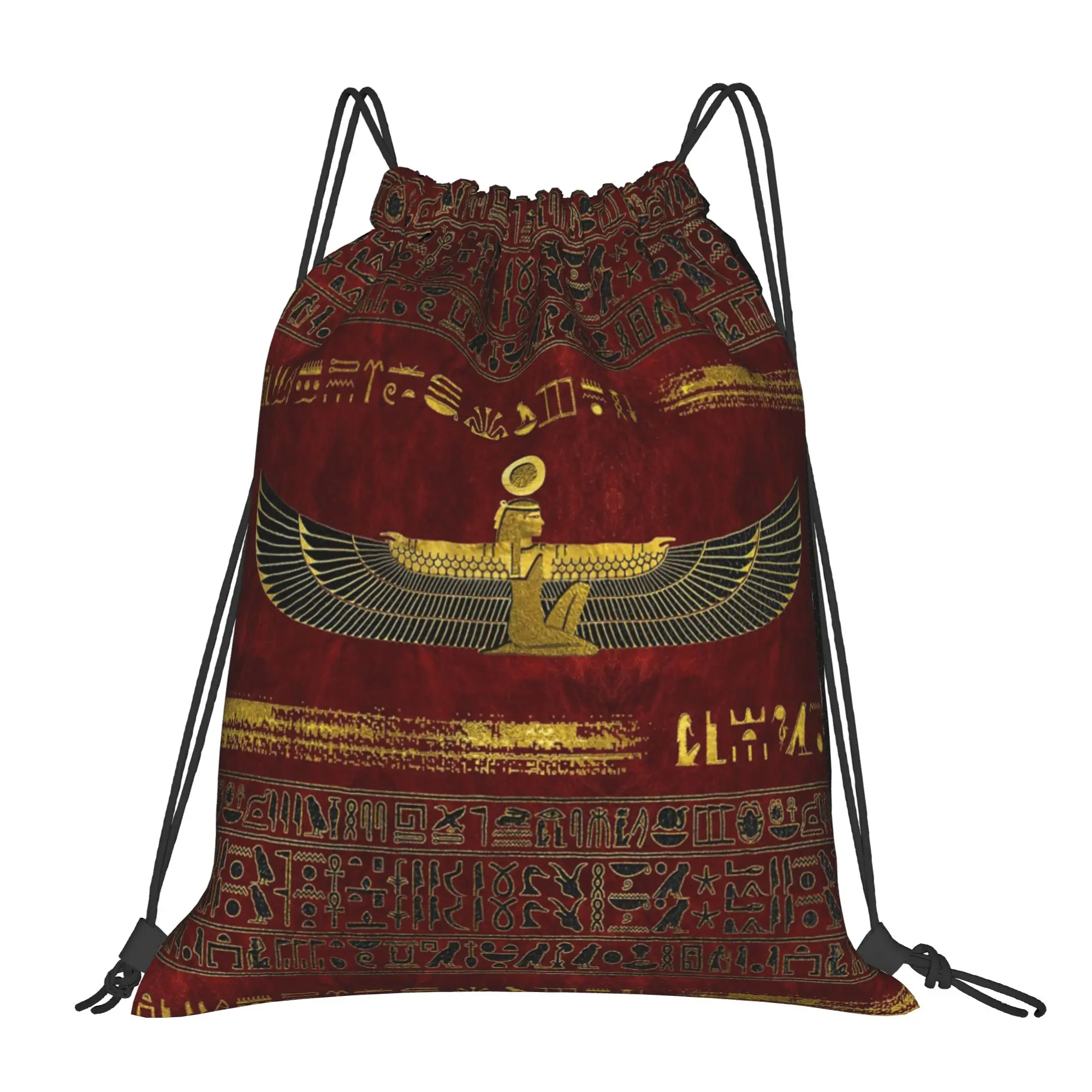 Egyptian God Ornament Drawstring Backpack Gym Sports Sackpack Water Resistant Ancient Egypt String Bags for Travel
Egyptian God Ornament Drawstring Backpack Gym Sports Sackpack Water Resistant Ancient Egypt String Bags for Travel