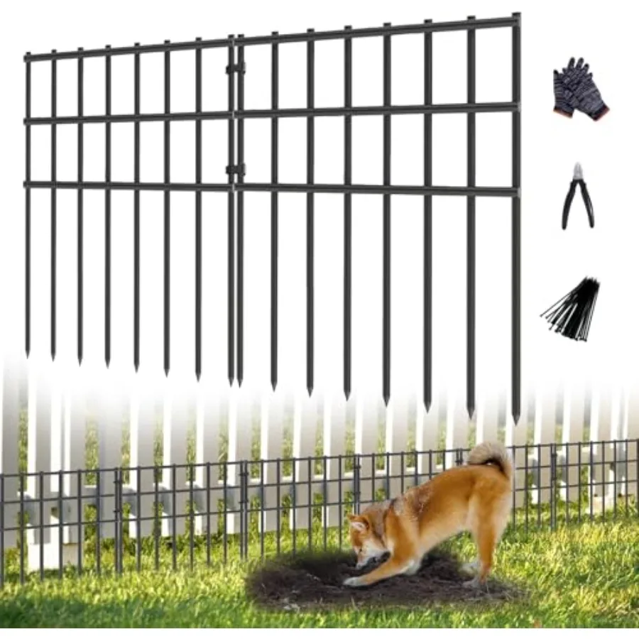 25 Pack Garden Animal Barrier Fence, 17in H X 27Feet (L) No Dig Fence, Rustproof Metal Garden Fencing Bordere, Decorative Fenci
25 Pack Garden Animal Barrier Fence, 17in H X 27Feet (L) No Dig Fence, Rustproof Metal Garden Fencing Bordere, Decorative Fenci