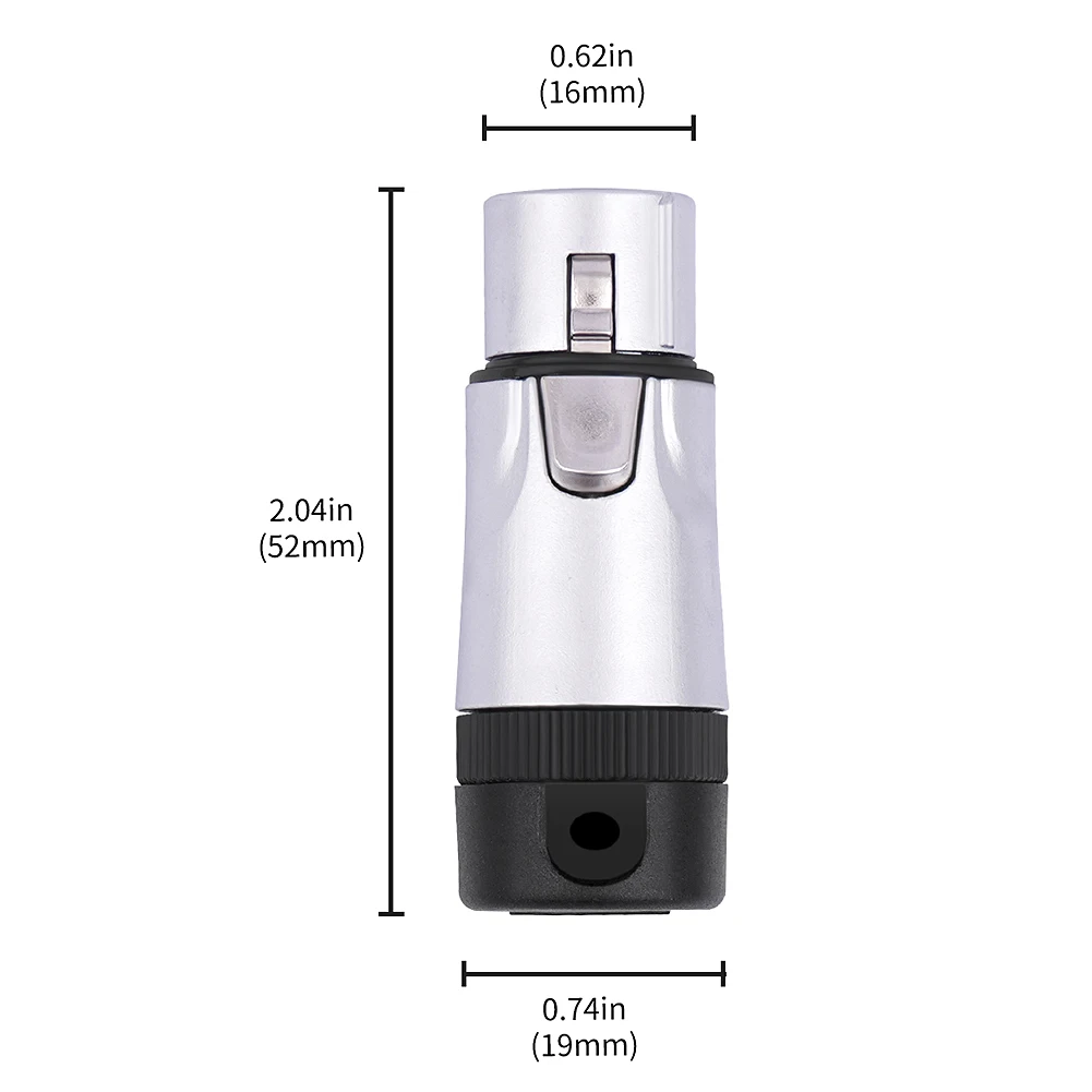 Male/Female Compact XLR Microphone Solder Adapter Adjustable 90° Right Angle XLR Connector Plug Gold Plated 3 PIN XLR Ends
Male/Female Compact XLR Microphone Solder Adapter Adjustable 90° Right Angle XLR Connector Plug Gold Plated 3 PIN XLR Ends