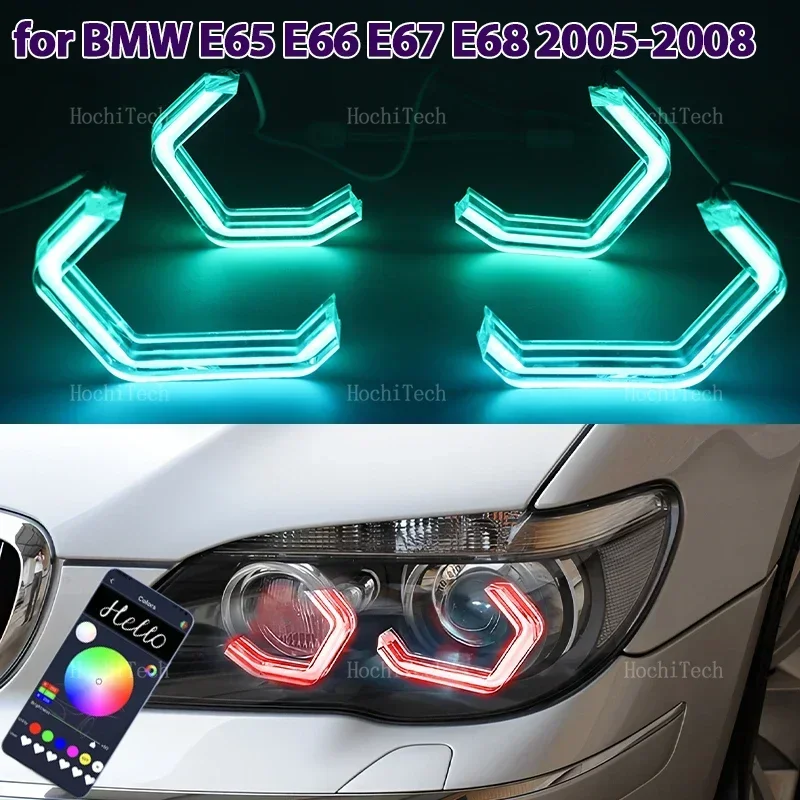 Светодиодные кольца RGB с многоцветной подсветкой в стиле M4, управление через приложение, комплект DRL LED Angel Eyes для BMW 7 серии E65 E66 E67 E68 Alpina B7 2001-2008
Светодиодные кольца RGB с многоцветной подсветкой в стиле M4, управление через приложение, комплект DRL LED Angel Eyes для BMW 7 серии E65 E66 E67 E68 Alpina B7 2001-2008