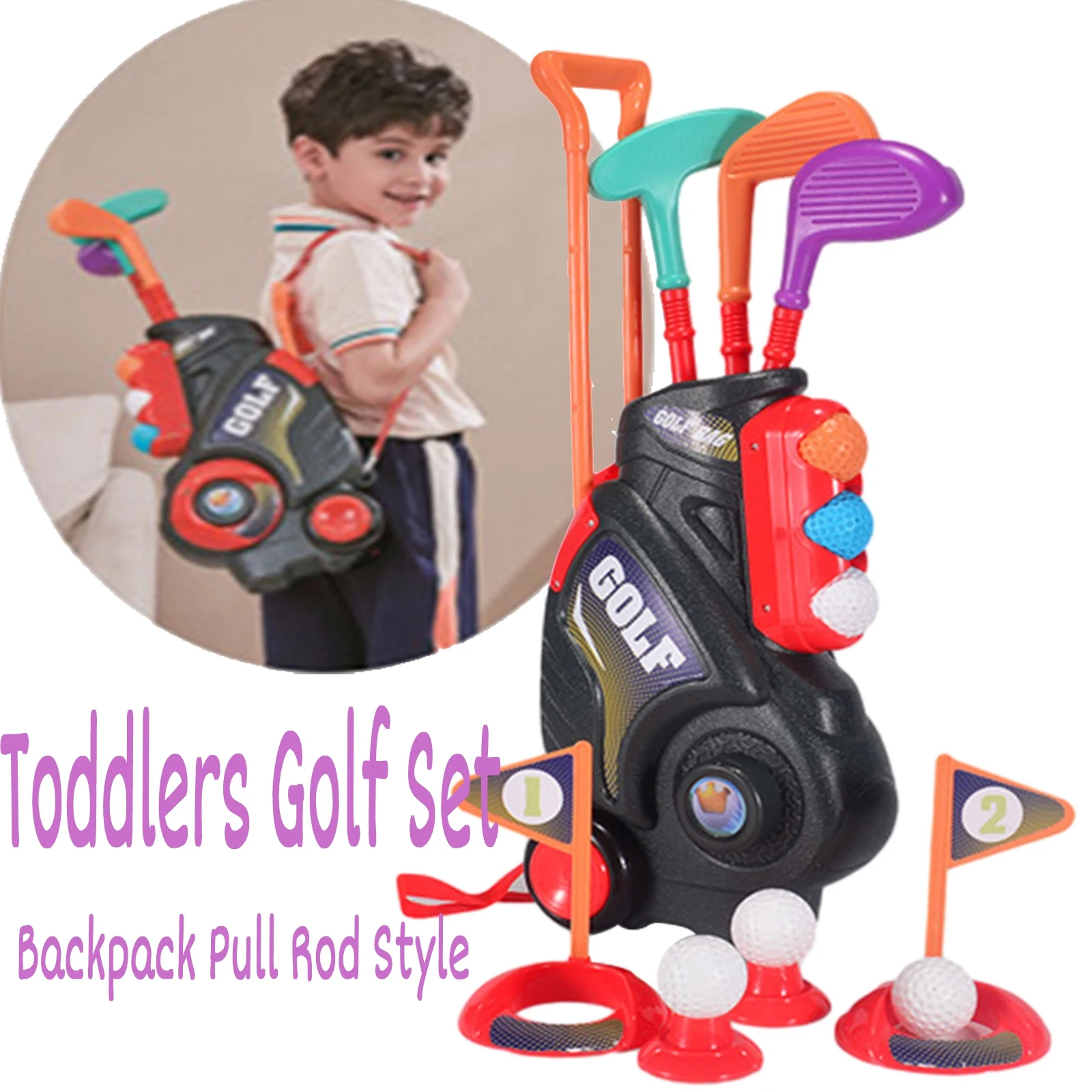 Toddlers Golf Set Gifts Toys Golf Play Suitcase Game Play Set for Kids Hand Push Box Backpack Pull Rod Style Golf Sports Set
Toddlers Golf Set Gifts Toys Golf Play Suitcase Game Play Set for Kids Hand Push Box Backpack Pull Rod Style Golf Sports Set