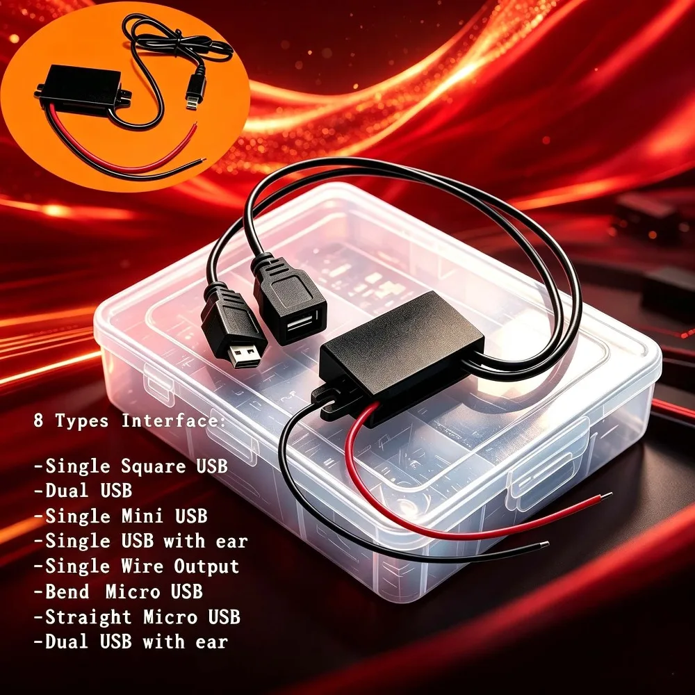 12V to 5V 3A 15W DC-DC Male Female Micro USB Adapter Step Down Buck Converter Power Supply Auto Protection Car Power
12V to 5V 3A 15W DC-DC Male Female Micro USB Adapter Step Down Buck Converter Power Supply Auto Protection Car Power
