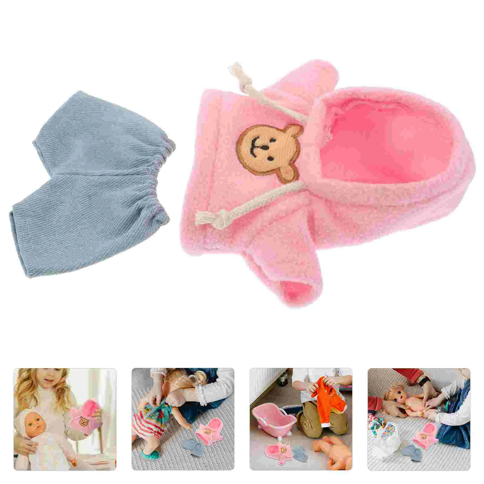 Plush Toy Hooded Outfits Bear Clothes Decorative Costume Trousers Sweater Collection Cute Hoodies Dress up Supplies
Plush Toy Hooded Outfits Bear Clothes Decorative Costume Trousers Sweater Collection Cute Hoodies Dress up Supplies