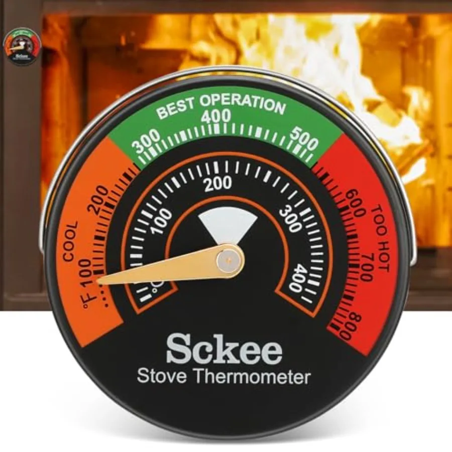 Magnetic Stove Temperature Gauge - Multi-Fuel Stove Thermometer for Gas, Wood, Pellet Stoves and Fireplaces
Magnetic Stove Temperature Gauge - Multi-Fuel Stove Thermometer for Gas, Wood, Pellet Stoves and Fireplaces