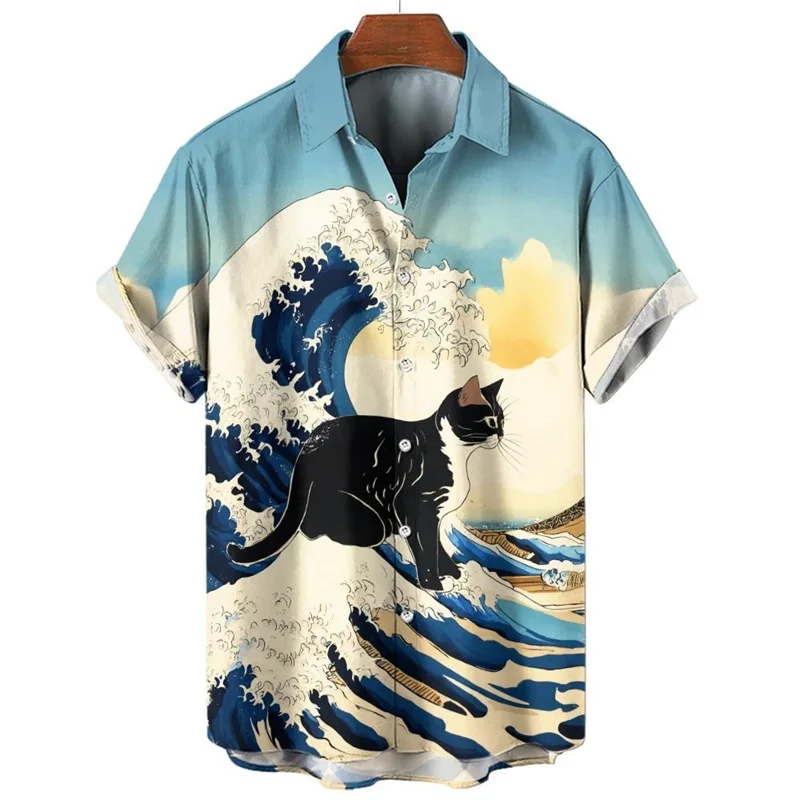 Men's Anime Cat Graphic Beach Shirts New In Casual Summer Short Sleeve Button Hawaiian Shirts Tops Streetwear Men's Clothing
Men's Anime Cat Graphic Beach Shirts New In Casual Summer Short Sleeve Button Hawaiian Shirts Tops Streetwear Men's Clothing