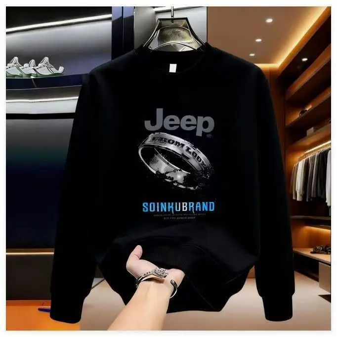 JEEP hoodie, loose men's round-neck top, new American print casual trendy brand long-sleeved
JEEP hoodie, loose men's round-neck top, new American print casual trendy brand long-sleeved