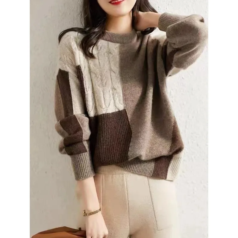 Casual Jersey Mujer Loose Frau Pullover Haut Femme Elegant Knitted Sweter Damskie O-Neck Ladies Tops Women Sweaters N176
Casual Jersey Mujer Loose Frau Pullover Haut Femme Elegant Knitted Sweter Damskie O-Neck Ladies Tops Women Sweaters N176