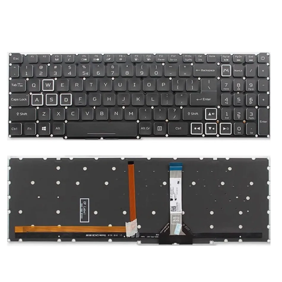 Новая американская клавиатура для ноутбука Acer Nitro AN16-41 AN16-51 с зажимом
Новая американская клавиатура для ноутбука Acer Nitro AN16-41 AN16-51 с зажимом