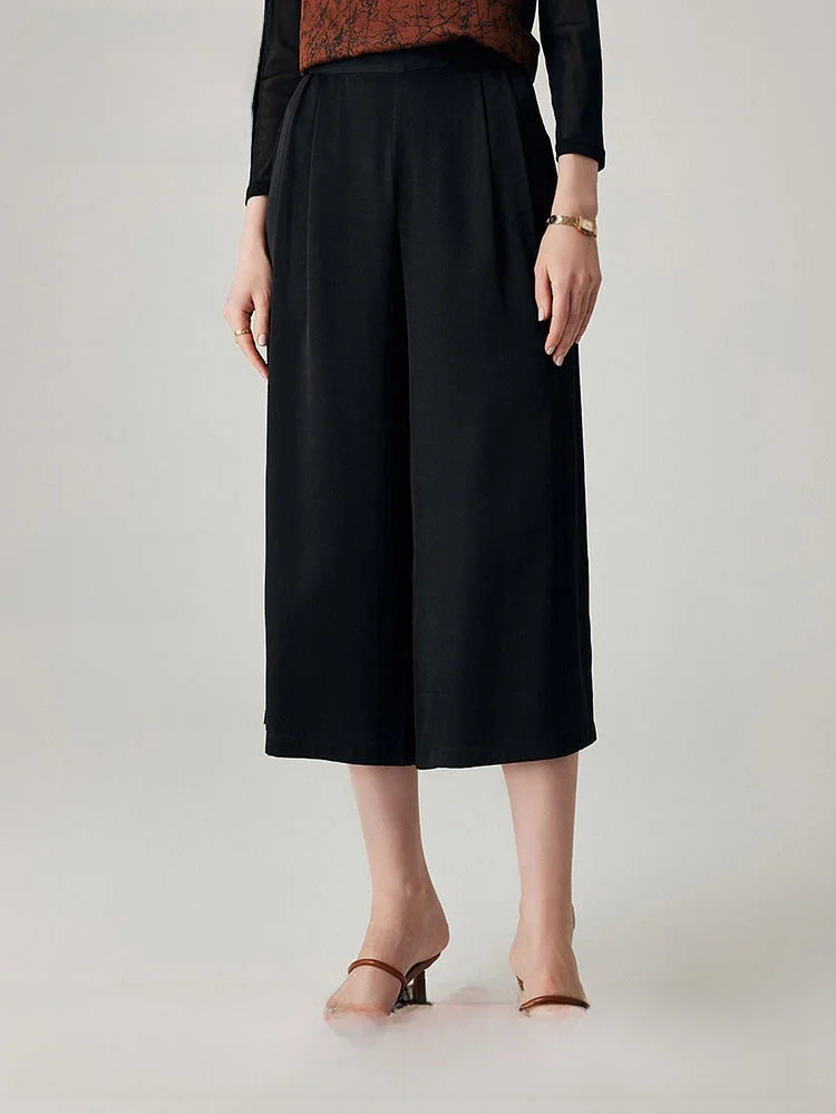 Zhaojun Spring Summer New High Waist Nine Points Silk Pants Women's Loose Casual Silk Trousers Xiangyun Silk Commute Style
Zhaojun Spring Summer New High Waist Nine Points Silk Pants Women's Loose Casual Silk Trousers Xiangyun Silk Commute Style