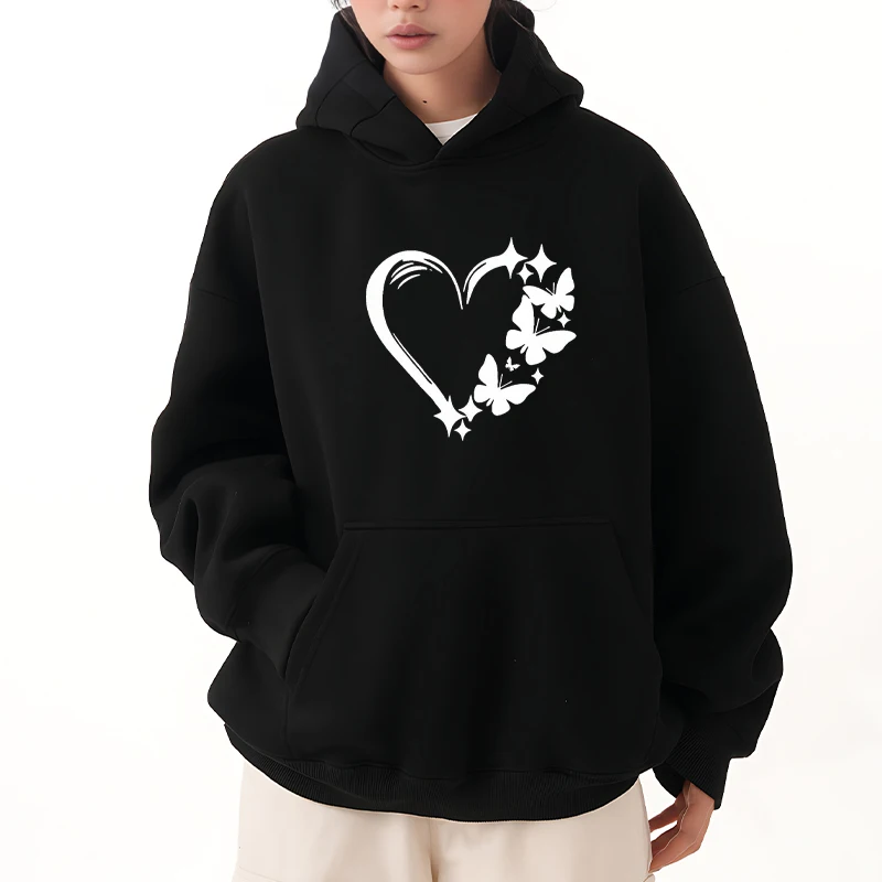 New Spring and Autumn Love Butterfly Pattern Printed Hoodie Men women harajuku fashion Fleece pullover Unisex streetwear
New Spring and Autumn Love Butterfly Pattern Printed Hoodie Men women harajuku fashion Fleece pullover Unisex streetwear