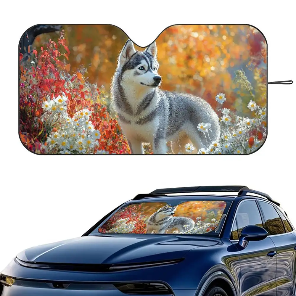 Husky Dog Car SunShade Windshield Foldable Three-layer Insulation Sunshade By Suction Cup Blocks UV Rays Sun
Husky Dog Car SunShade Windshield Foldable Three-layer Insulation Sunshade By Suction Cup Blocks UV Rays Sun