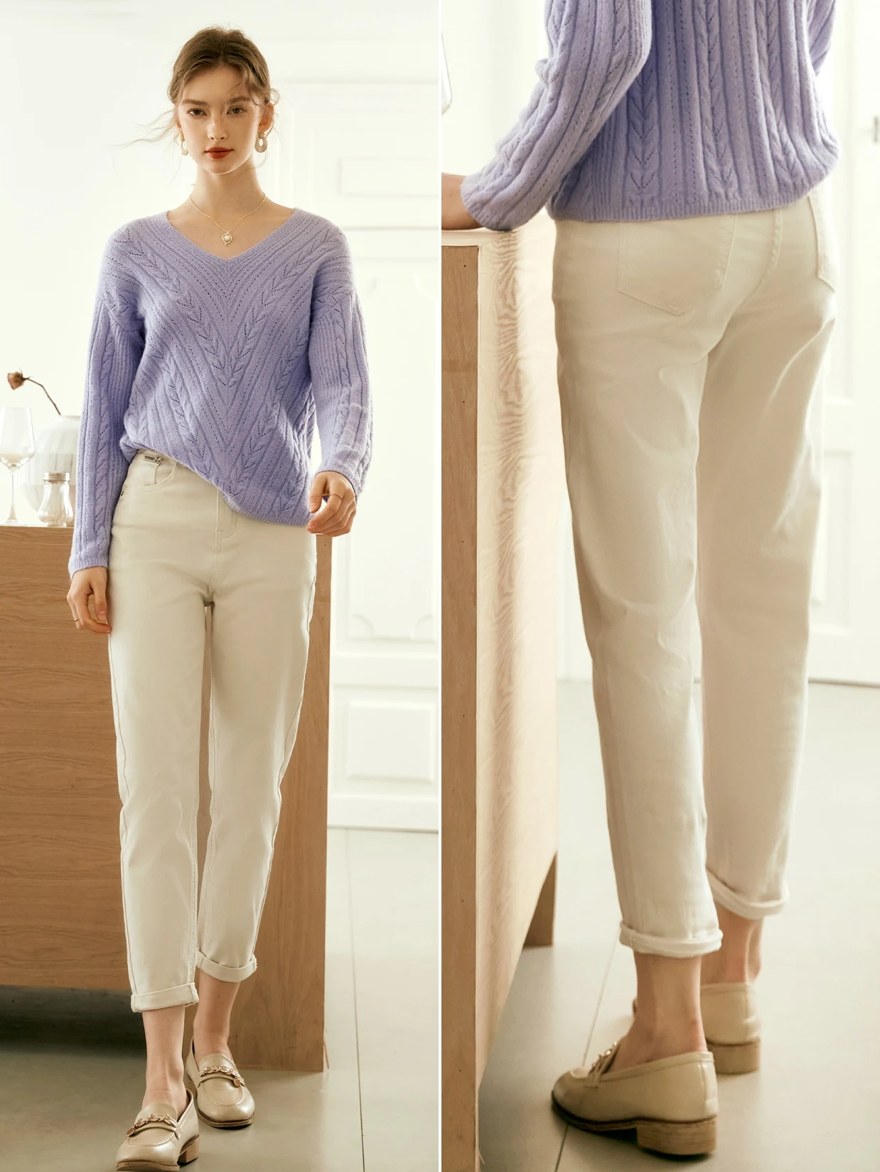 OLrain Pure Cotton Straight Jeans Women 2025 Spring Summer Solid Office Lady Workwear High-waist Pancil Long Trousers N56QA93352
OLrain Pure Cotton Straight Jeans Women 2025 Spring Summer Solid Office Lady Workwear High-waist Pancil Long Trousers N56QA93352